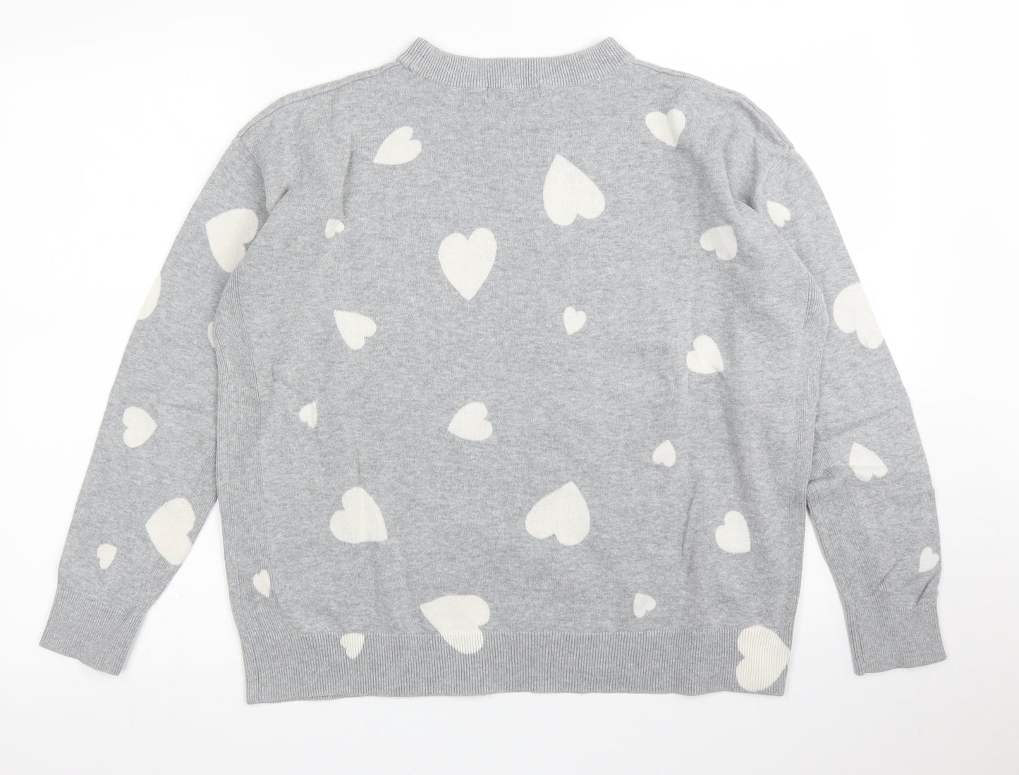 Womens UK Size M M&S Grey Pullover Jumper