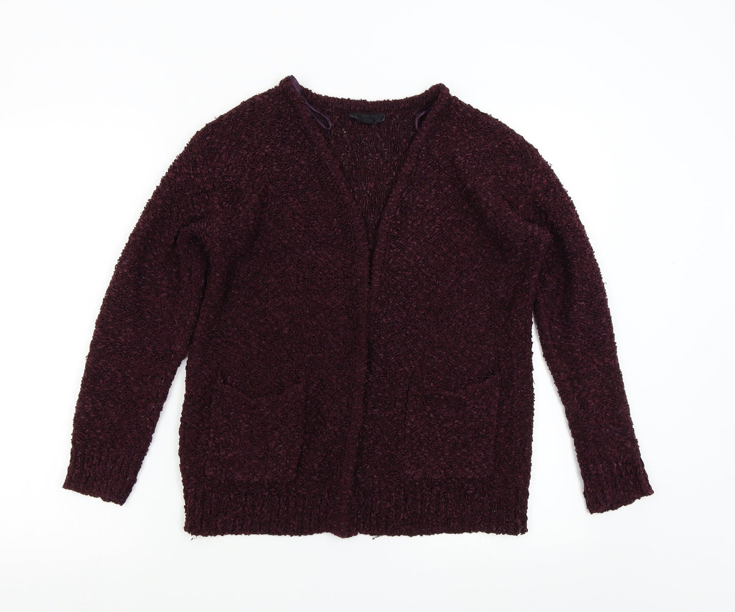 Womens UK Size 8 Topshop Red Cardigan Jumper