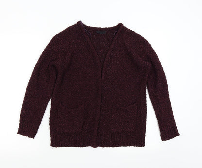 Womens UK Size 8 Topshop Red Cardigan Jumper