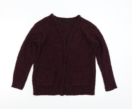 Womens UK Size 8 Topshop Red Cardigan Jumper