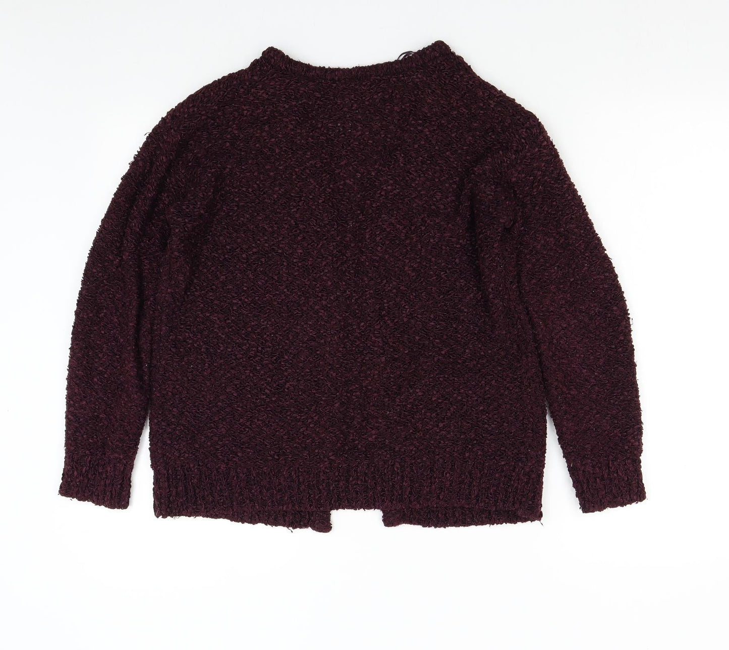 Womens UK Size 8 Topshop Red Cardigan Jumper