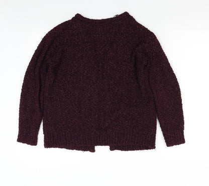 Womens UK Size 8 Topshop Red Cardigan Jumper