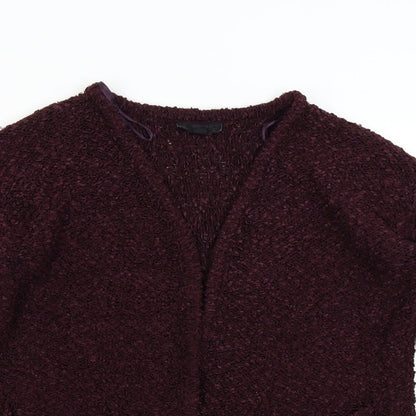 Womens UK Size 8 Topshop Red Cardigan Jumper