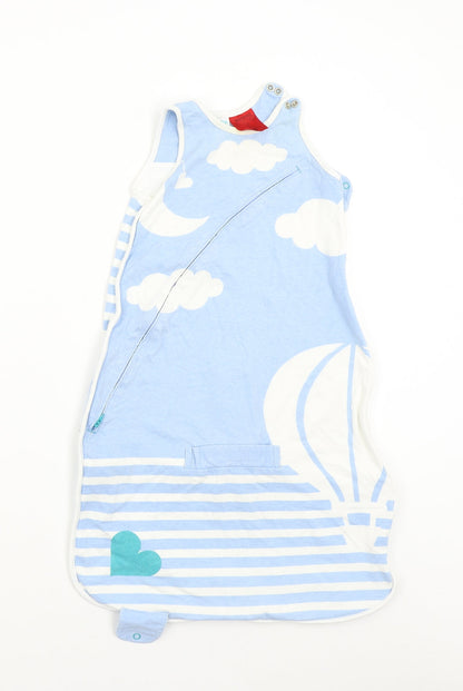 Inventa  Blue Striped  Babygrow One-Piece One Size  -  Grow Sleep Bag 4 - 12 Months