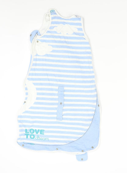 Inventa  Blue Striped  Babygrow One-Piece One Size  -  Grow Sleep Bag 4 - 12 Months