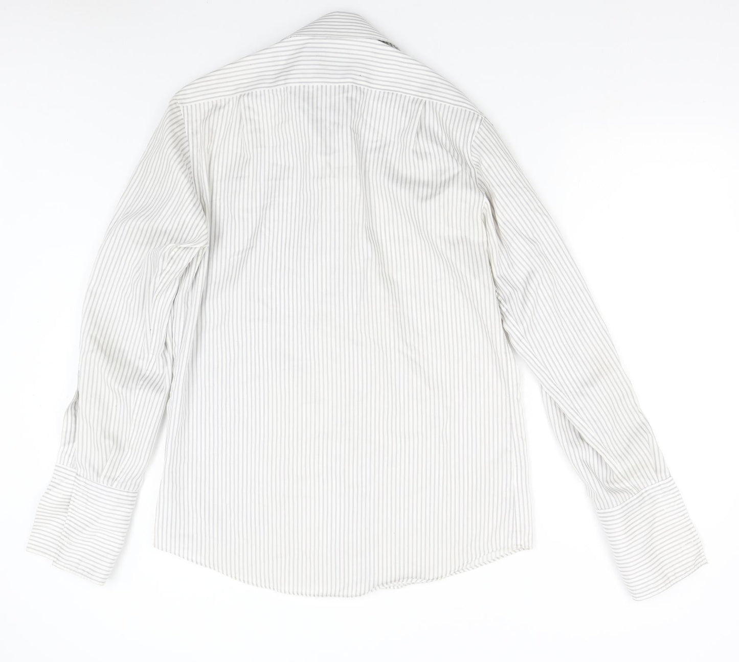 Mens UK Size 15 M&S Multicoloured  Button-Up Long Sleeve Casual Shirt