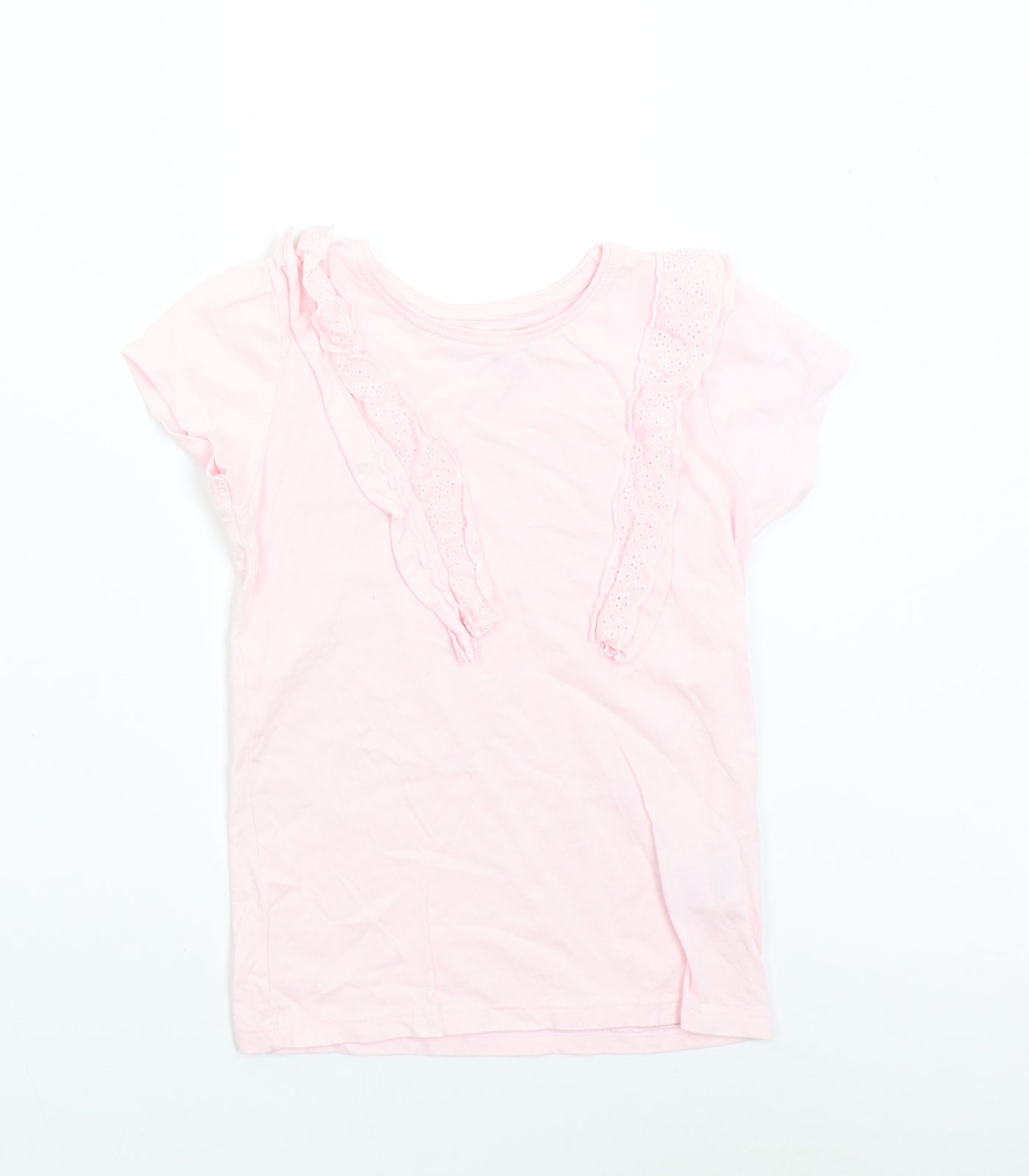 Primark Girls Pink   Basic T-Shirt Size 7-8 Years