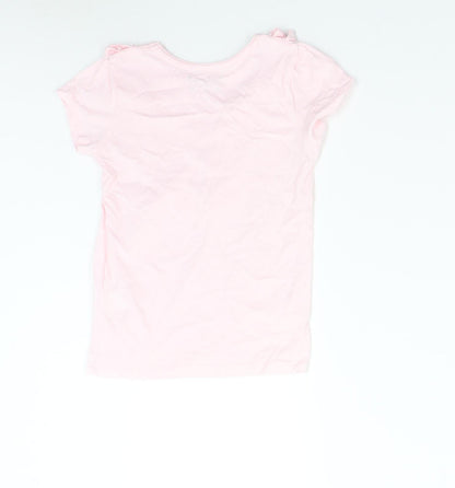 Primark Girls Pink   Basic T-Shirt Size 7-8 Years