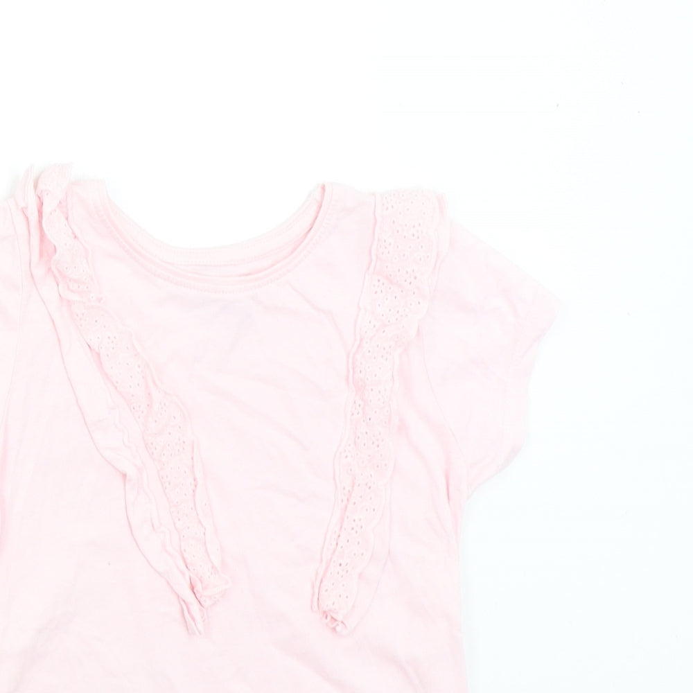 Primark Girls Pink   Basic T-Shirt Size 7-8 Years