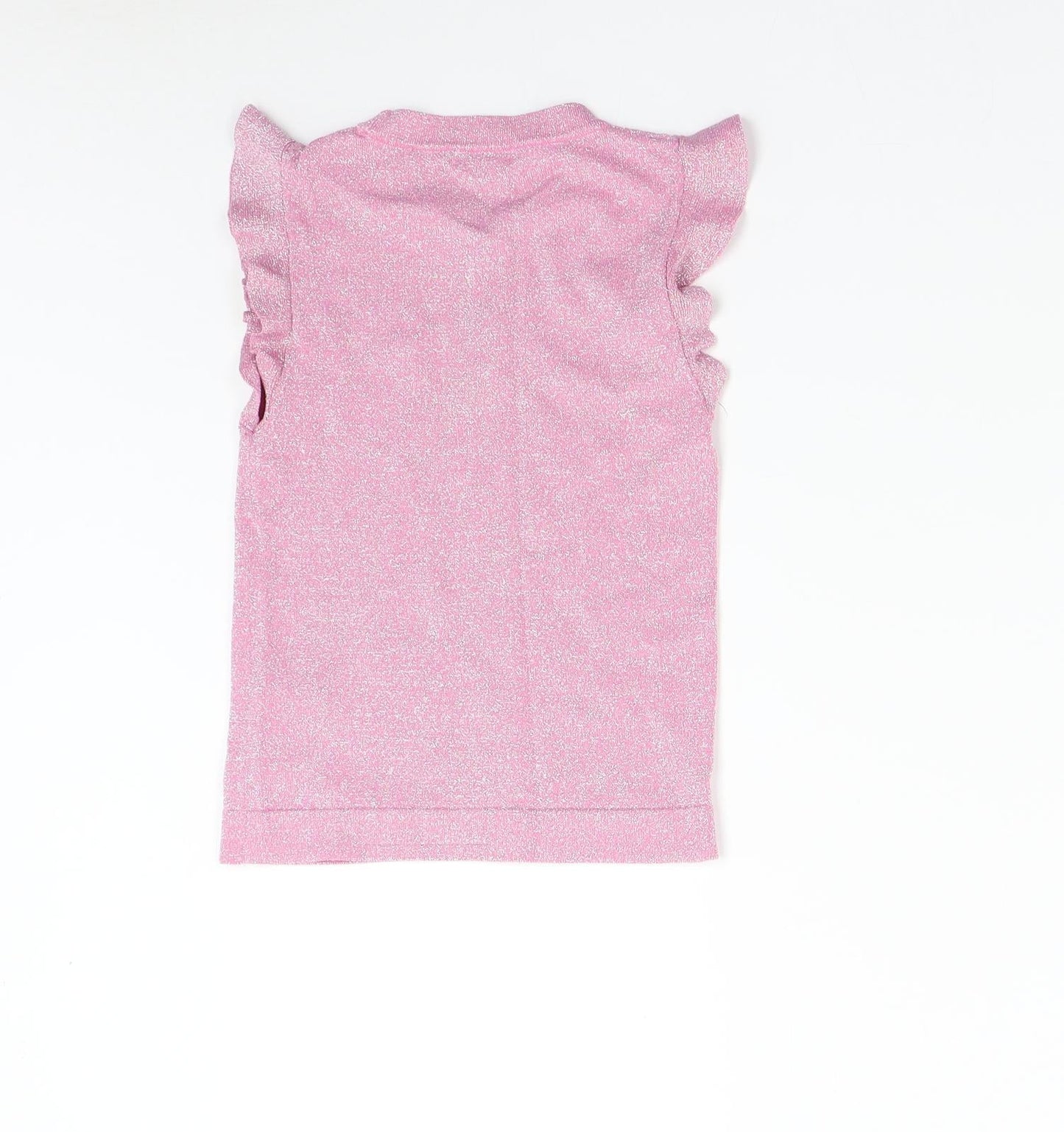 River Island Girls Pink  Knit Pullover Jumper Size 9-10 Years
