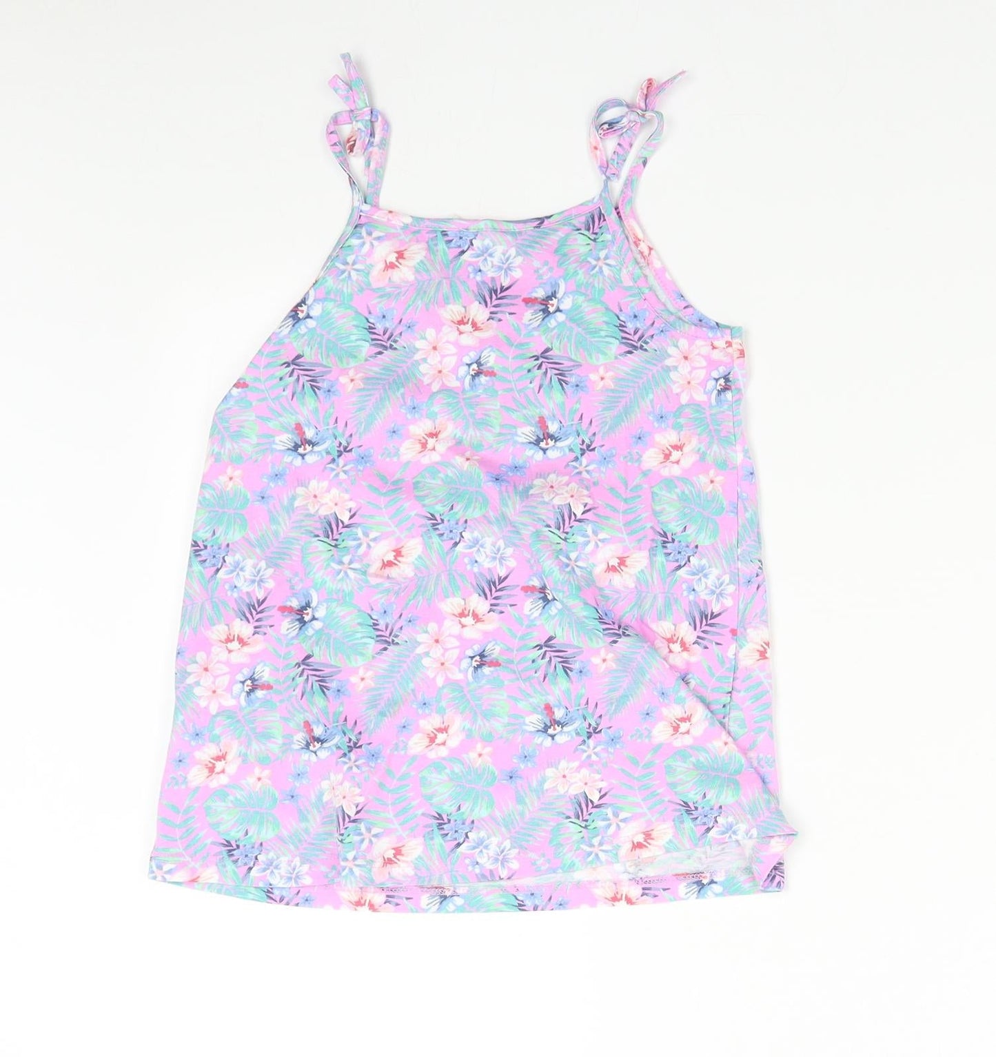 H&M Girls Multicoloured Floral  Basic T-Shirt Size 6-7 Years
