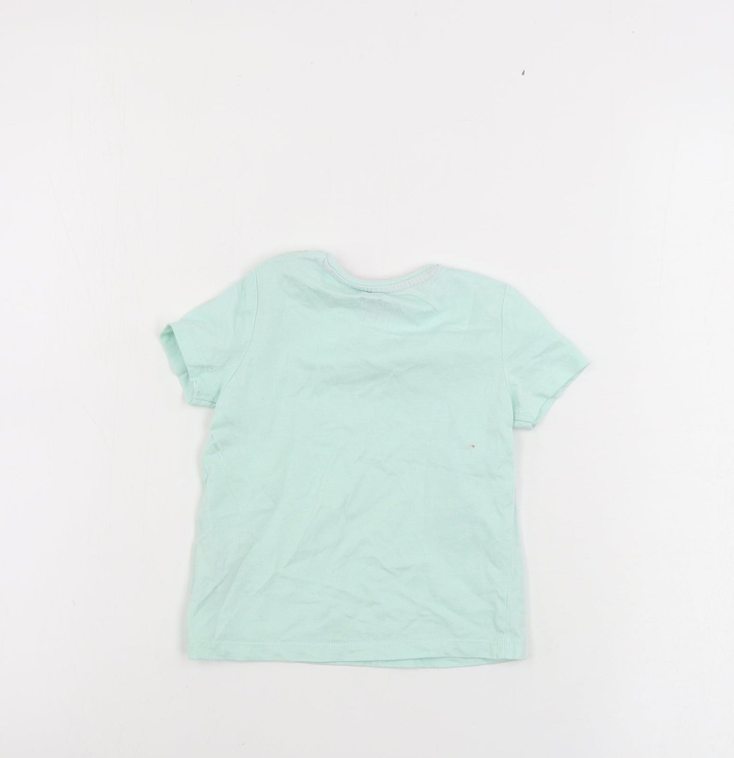F&F  Girls Green   Basic T-Shirt Size 9-12 Months