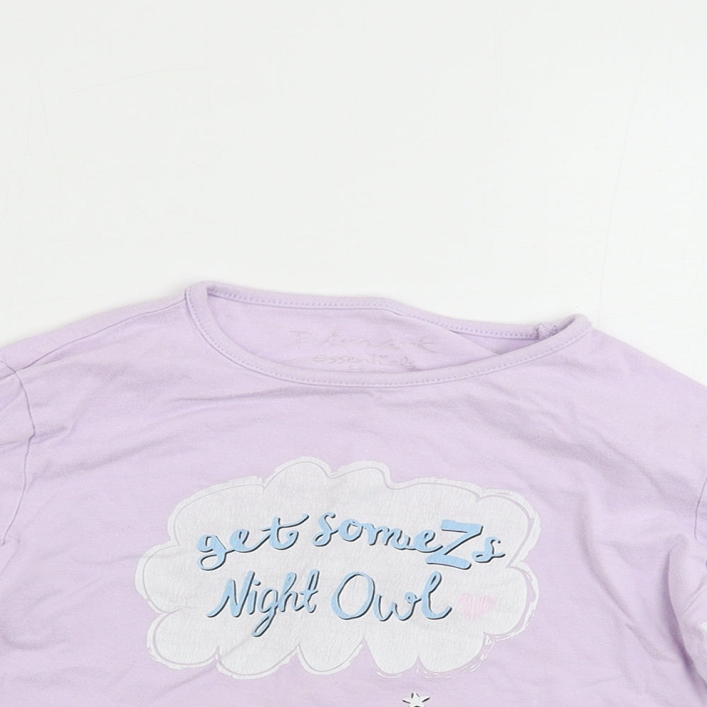 Primark  Girls Purple   Basic T-Shirt Size 5-6 Years