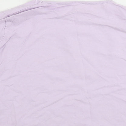 Primark  Girls Purple   Basic T-Shirt Size 5-6 Years