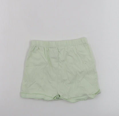 TU Girls Green   Sweat Shorts Size 5-6 Years