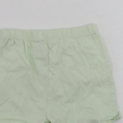 TU Girls Green   Sweat Shorts Size 5-6 Years