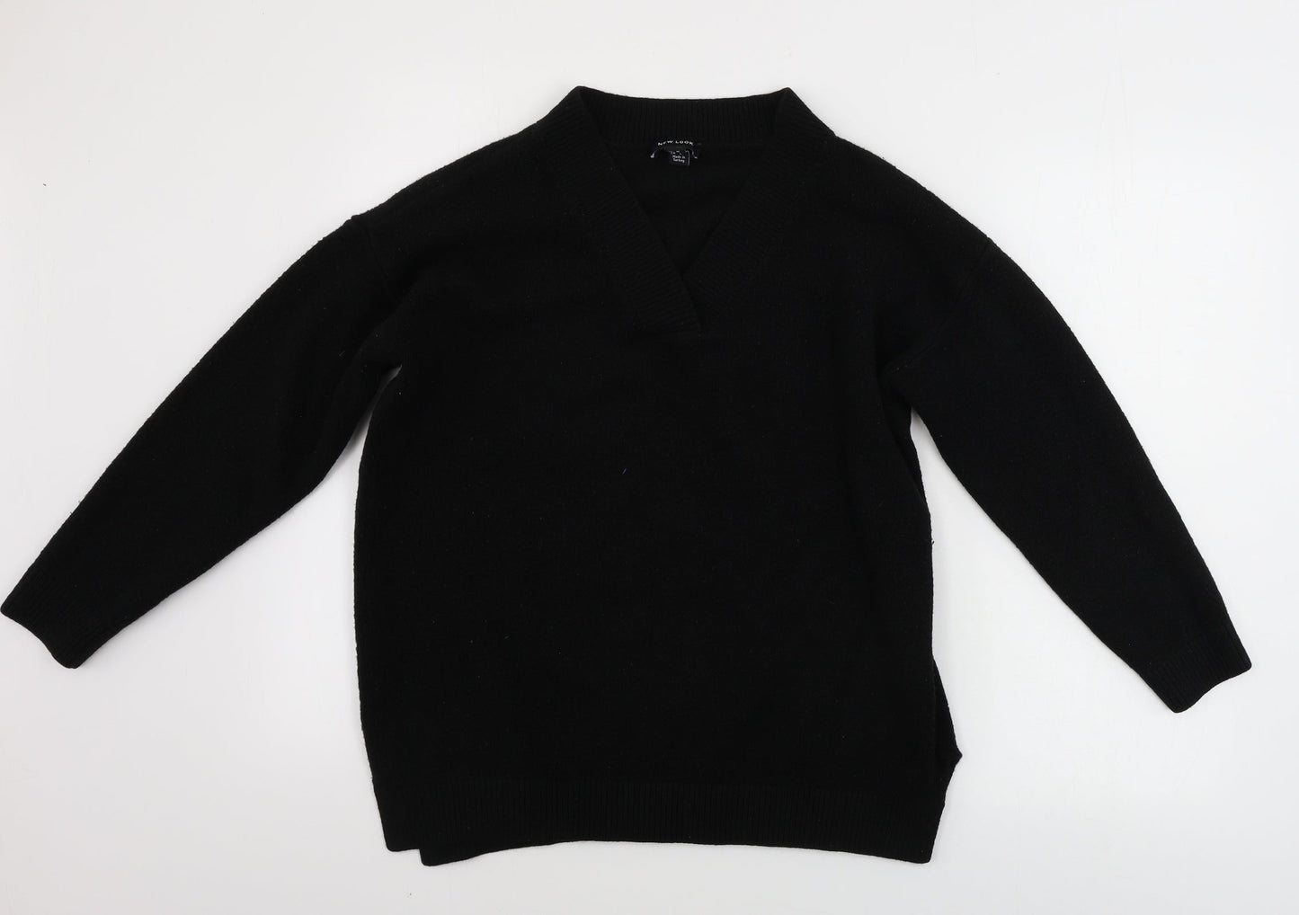 Womens UK Size M New Look Black Pullover Jumper