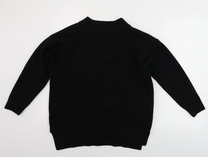 Womens UK Size M New Look Black Pullover Jumper