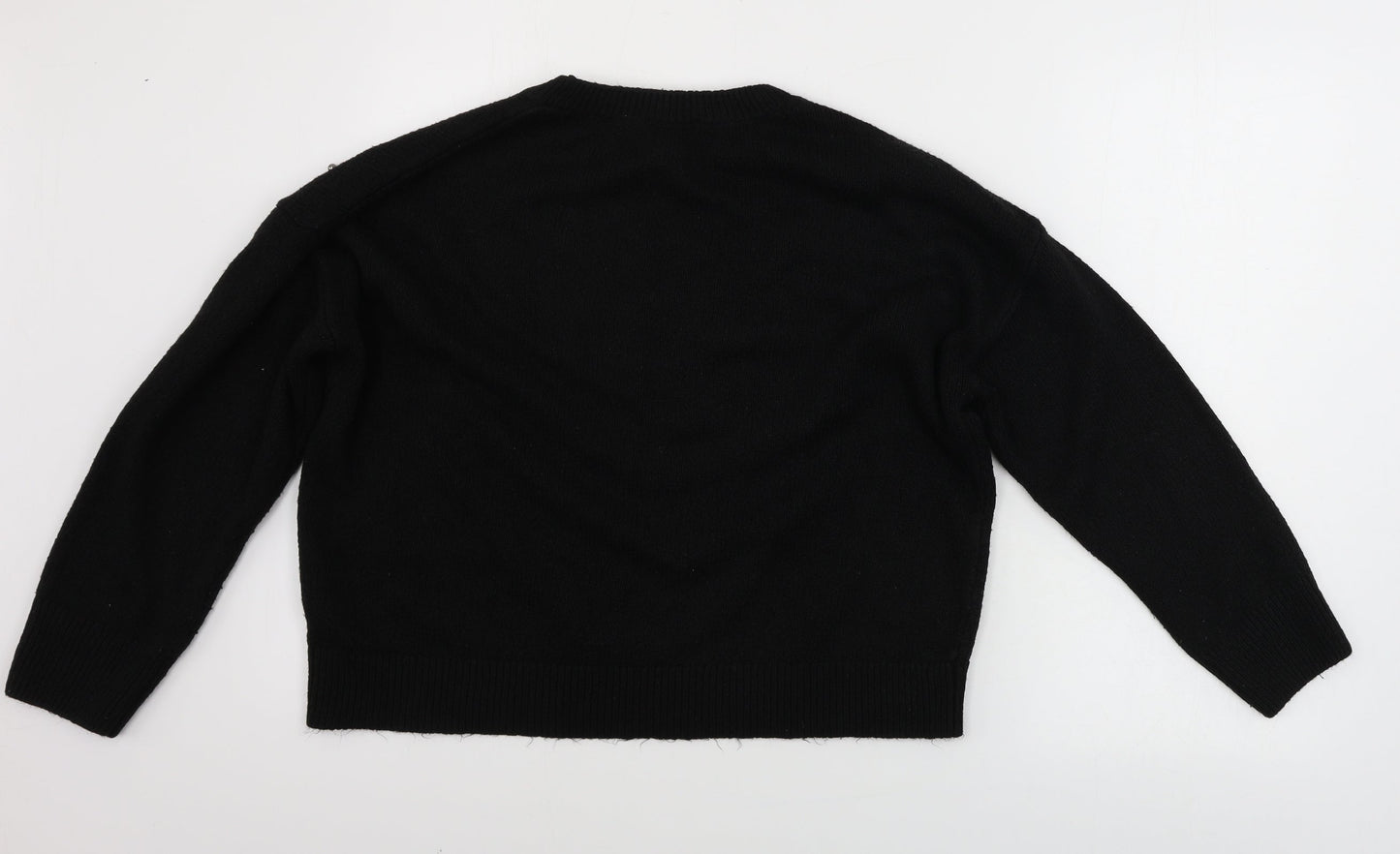Womens UK Size M New Look Black Pullover Jumper