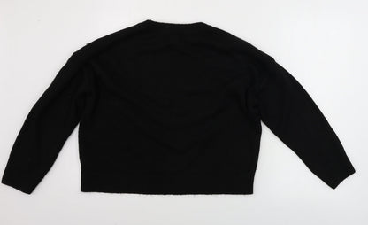 Womens UK Size M New Look Black Pullover Jumper