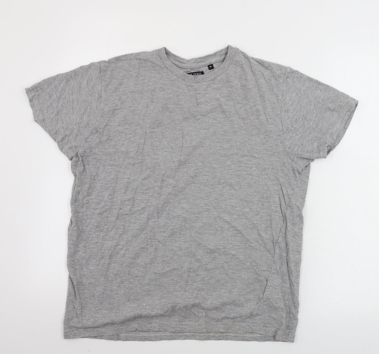 Mens UK Size M Brave Soul Grey  T-Shirt