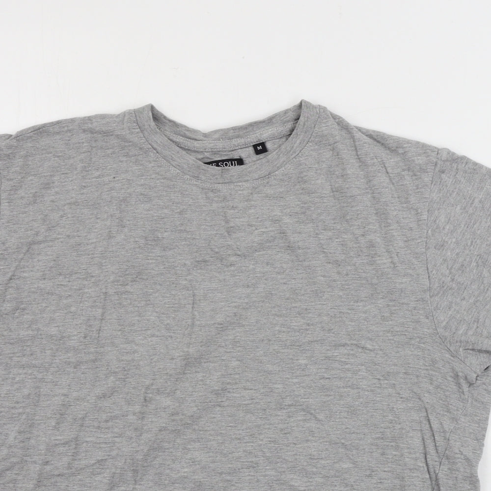 Mens UK Size M Brave Soul Grey  T-Shirt