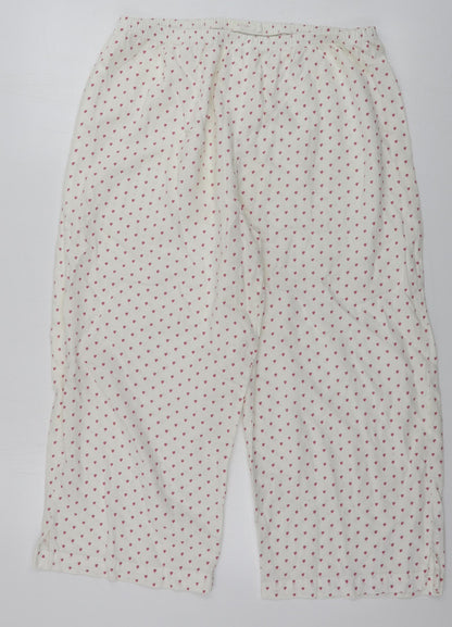 Womens UK Size L Marks and Spencer Regular Fit  Ivory Trousers