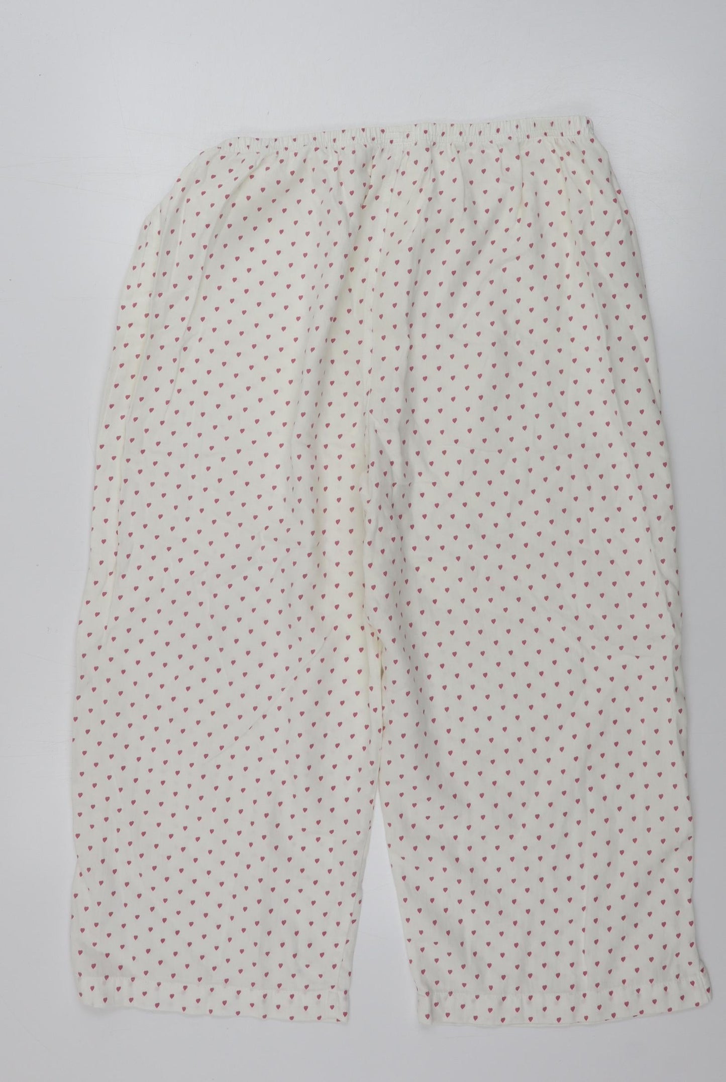 Womens UK Size L Marks and Spencer Regular Fit  Ivory Trousers