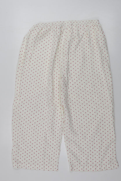 Womens UK Size L Marks and Spencer Regular Fit  Ivory Trousers