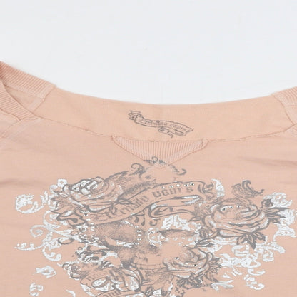 Womens UK Size 12 Marks and Spencer Pink Pullover Jumper