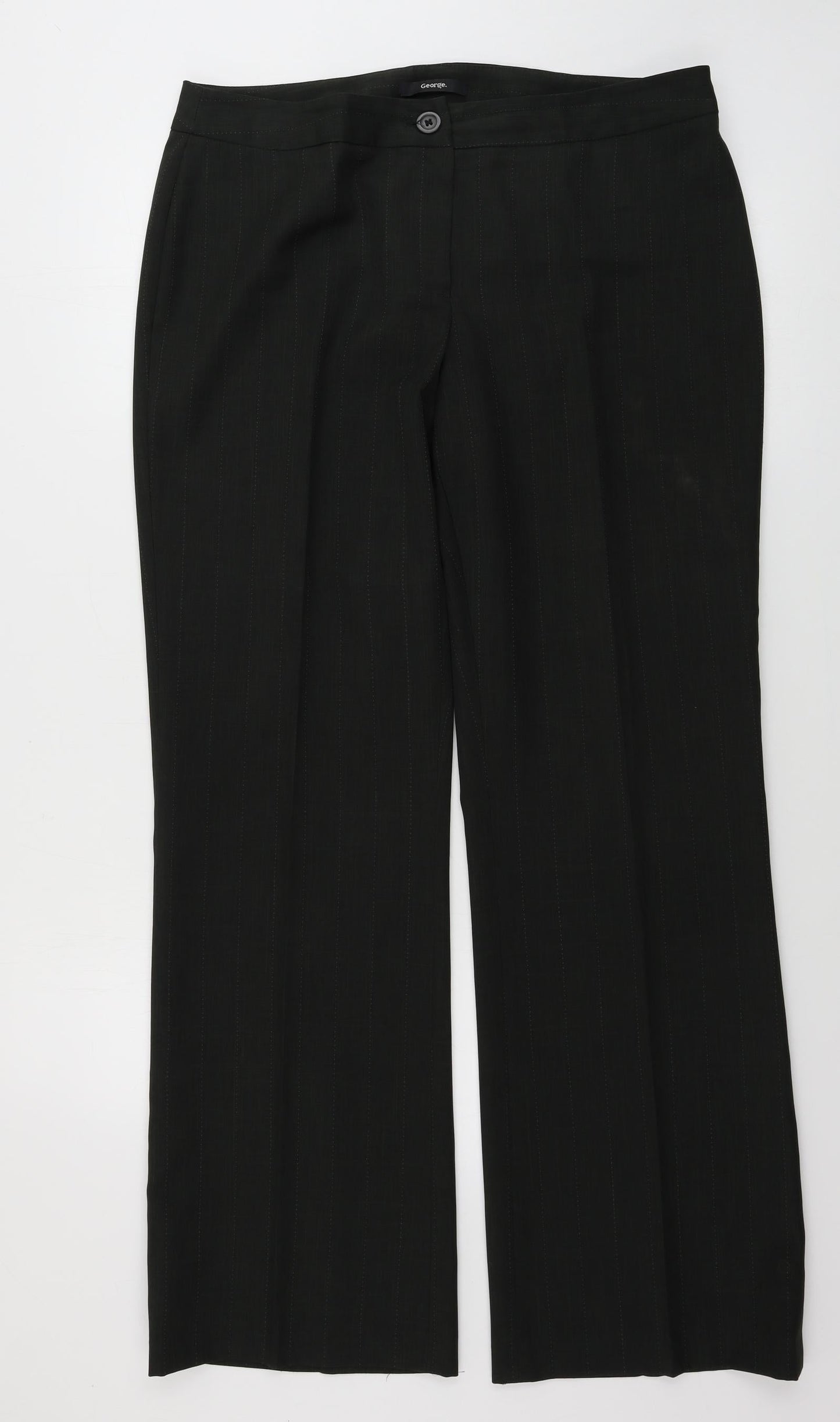 Womens UK Size 12 Marks and Spencer Regular Fit  Black Trousers