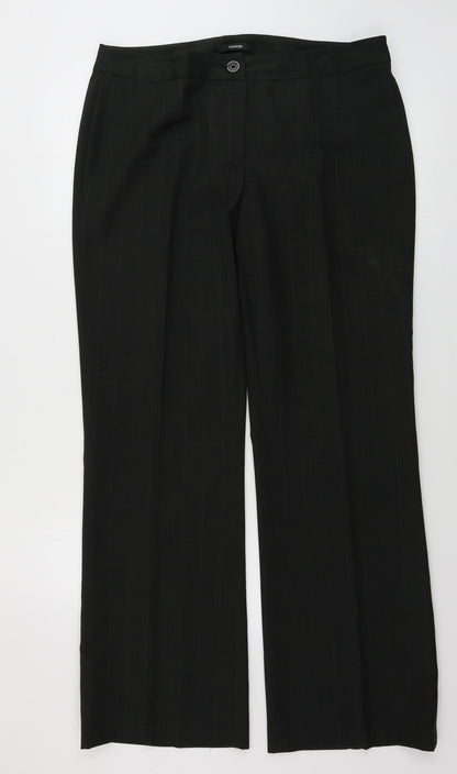 Womens UK Size 12 Marks and Spencer Regular Fit  Black Trousers