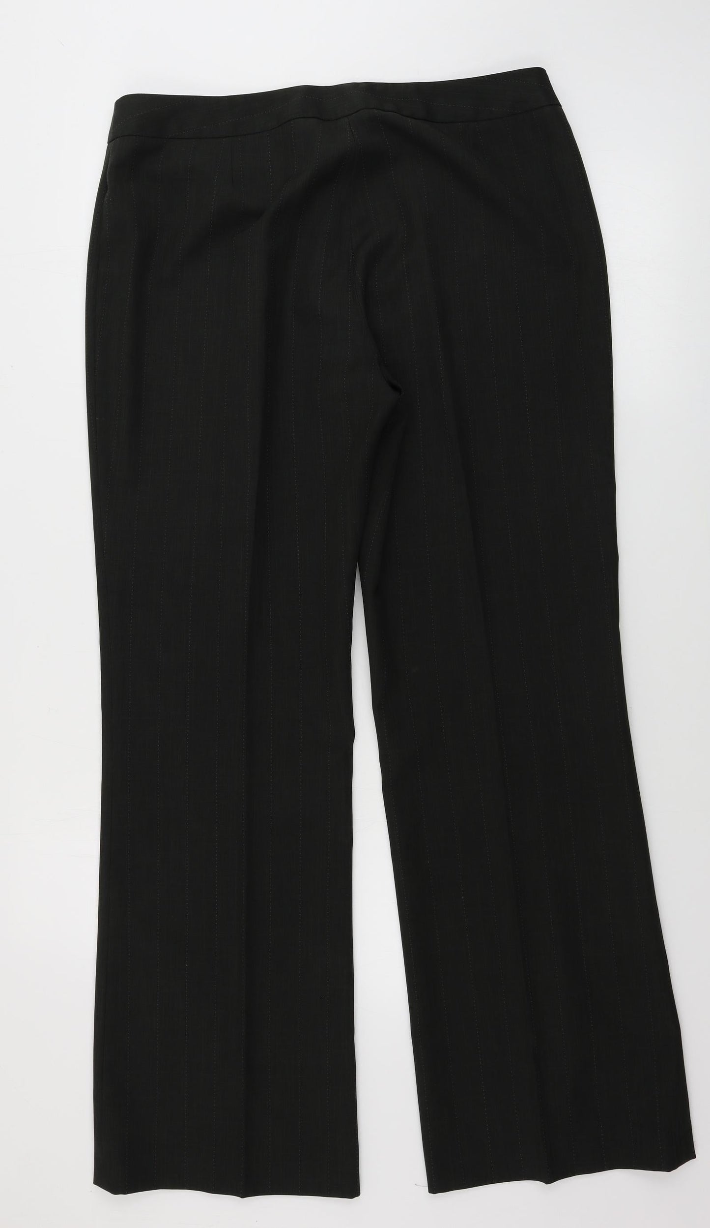 Womens UK Size 12 Marks and Spencer Regular Fit  Black Trousers