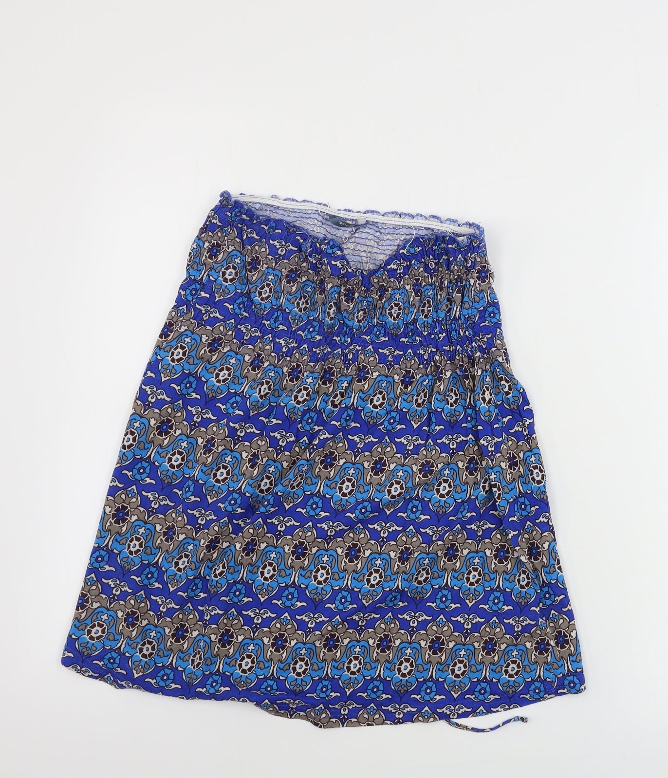 EVIE       Womens Blue Geometric  Basic Blouse Size 10