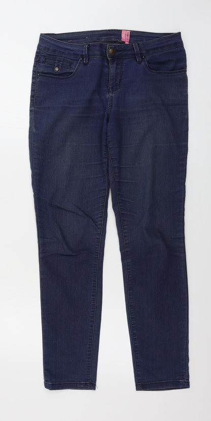 Womens UK Size 10 YESYES Regular Fit Skinny Blue Jeans