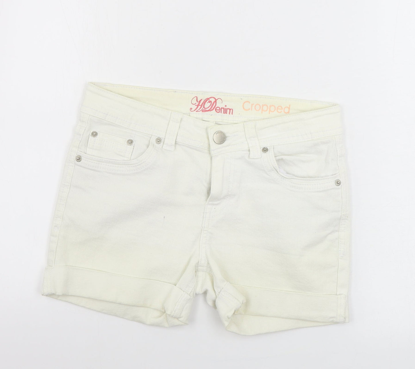 Womens UK Size 10 Preworn Regular Fit Cut-Off Shorts