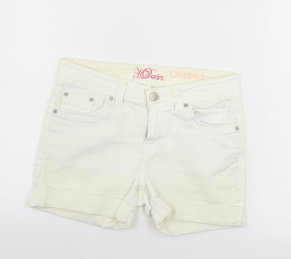 Womens UK Size 10 Preworn Regular Fit Cut-Off Shorts