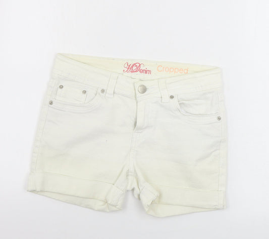Womens UK Size 10 Preworn Regular Fit Cut-Off Shorts