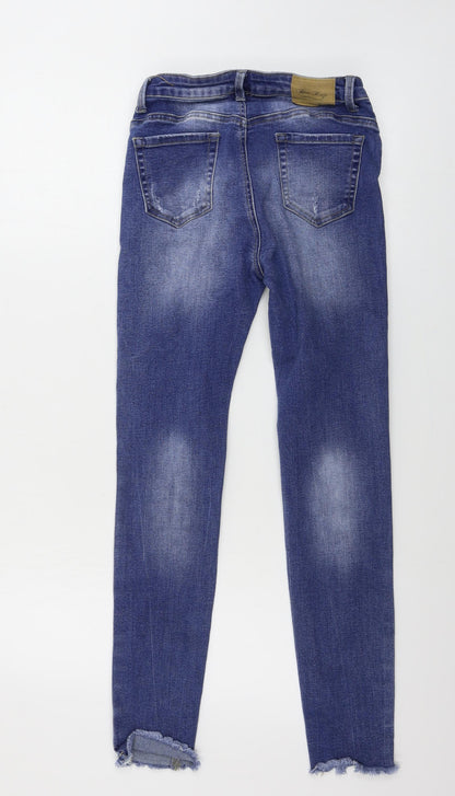 Womens UK Size 26 in BLUE RAGS Regular Fit Skinny Blue Jeans