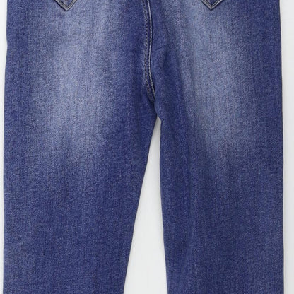Womens UK Size 26 in BLUE RAGS Regular Fit Skinny Blue Jeans
