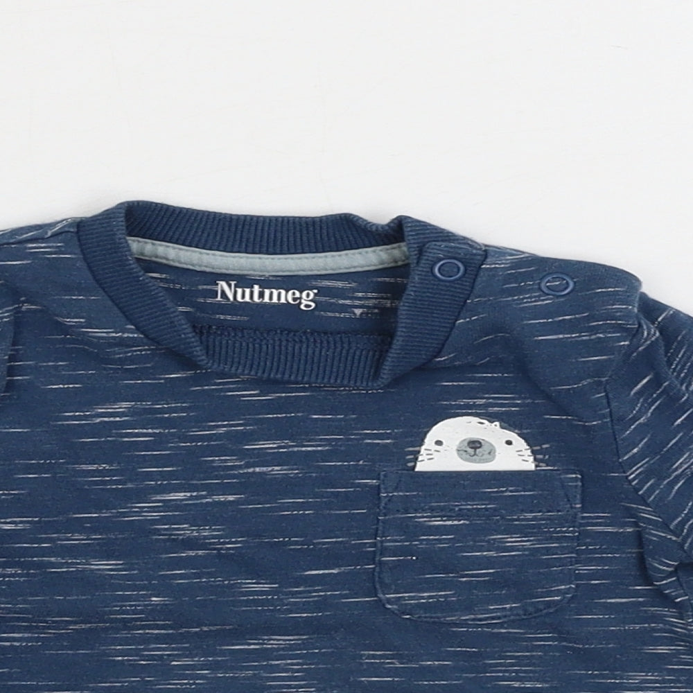 Nutmeg  Boys Blue   Basic T-Shirt Size 3-6 Months