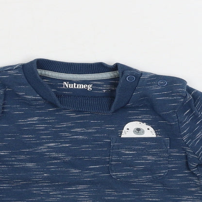 Nutmeg  Boys Blue   Basic T-Shirt Size 3-6 Months