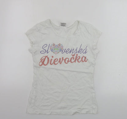 Adler Womens White   Basic T-Shirt Size XS