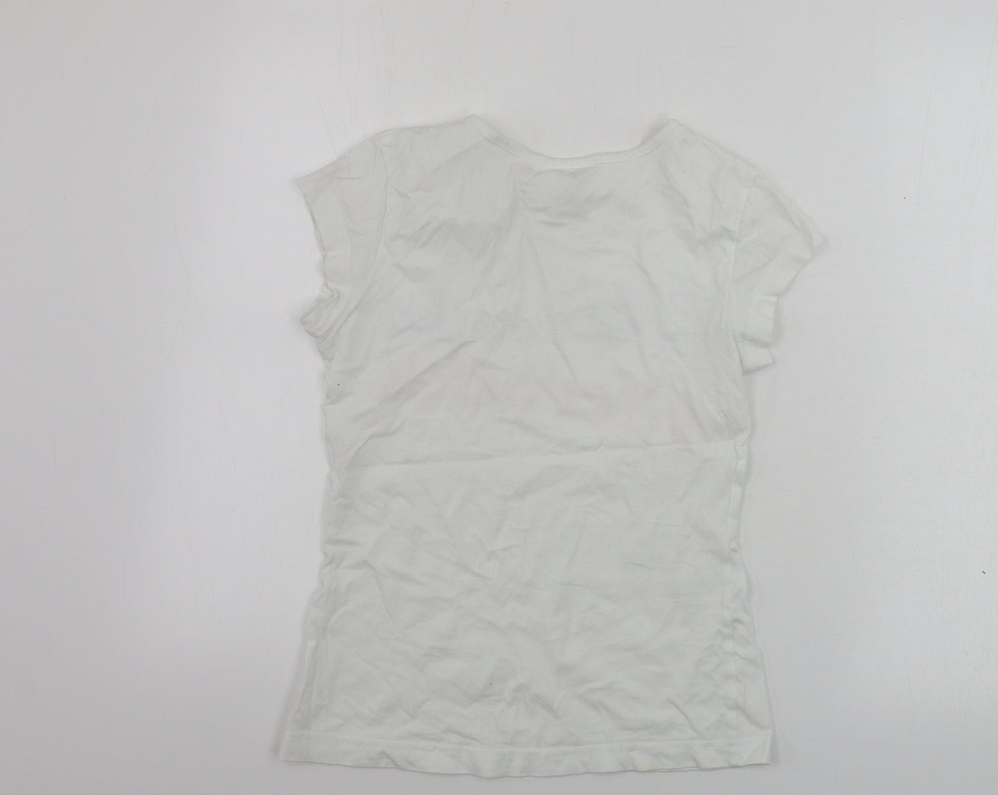 Adler Womens White   Basic T-Shirt Size XS