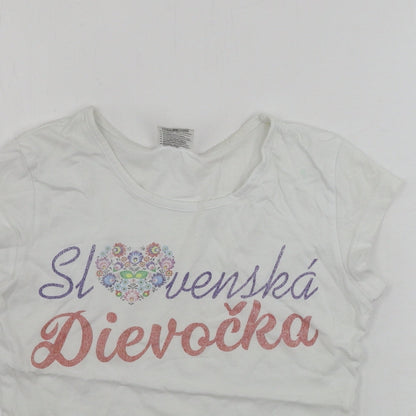 Adler Womens White   Basic T-Shirt Size XS
