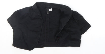 Womens UK Size 8 Divided Black Jacket