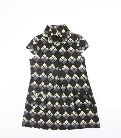 CULTURE Womens Green Geometric  Jumper Dress  Size 12