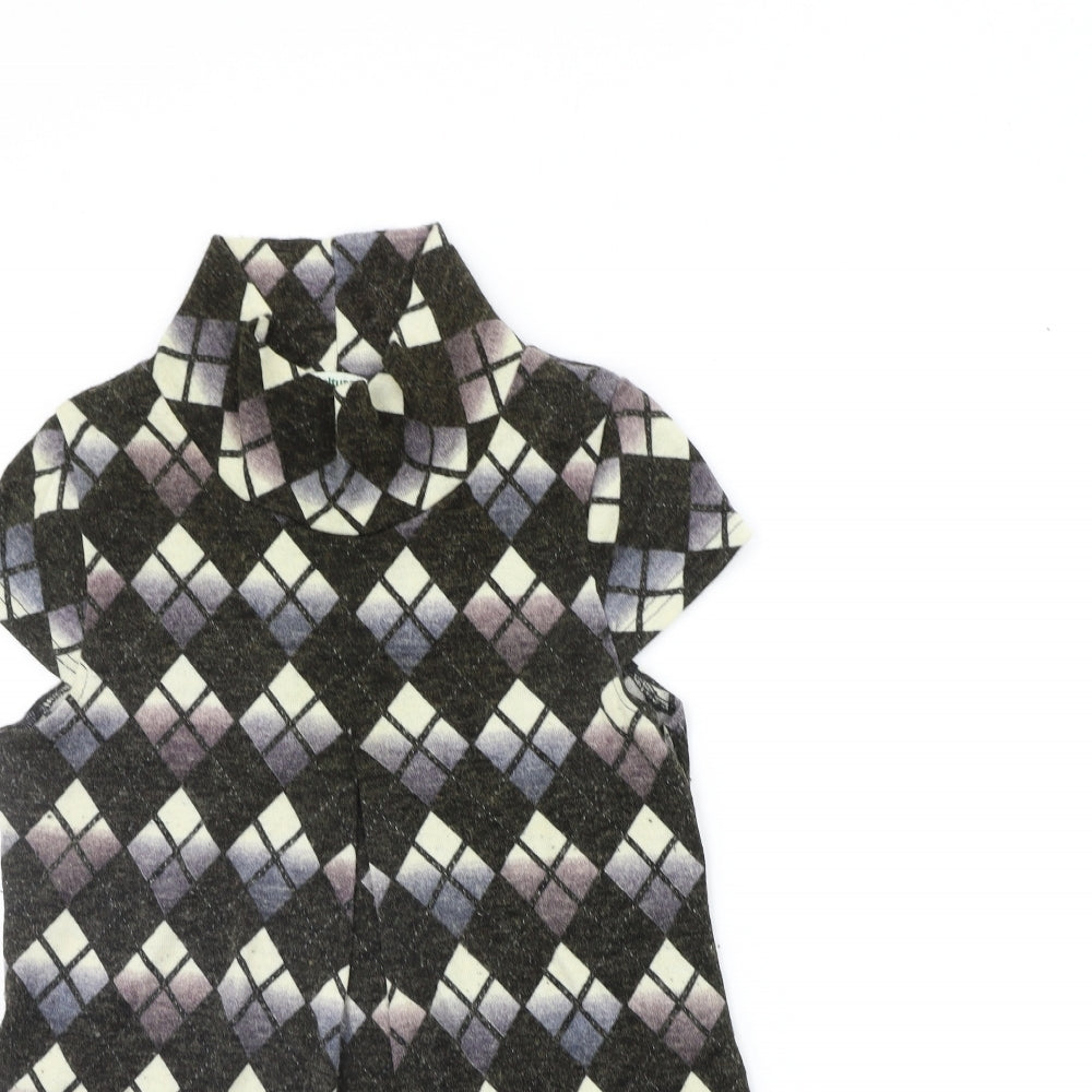 CULTURE Womens Green Geometric  Jumper Dress  Size 12