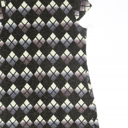 CULTURE Womens Green Geometric  Jumper Dress  Size 12