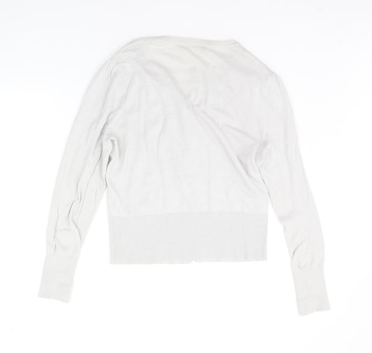 Womens UK Size L Oasis Grey Cardigan Jumper